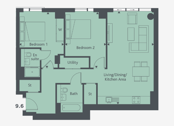 Clarendon 1 Bedroom Apartment Watford