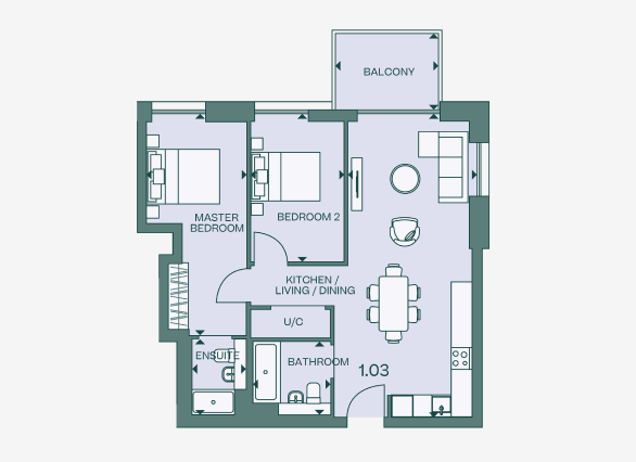 Fulton & Fifth 2 Bedroom Wembley Park