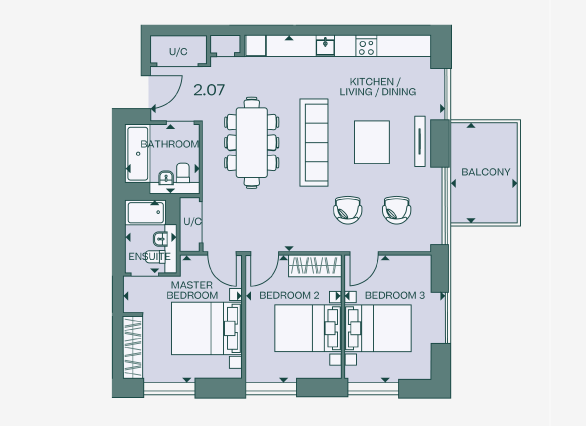 Fulton & Fifth 3 Bedroom Wembley Park