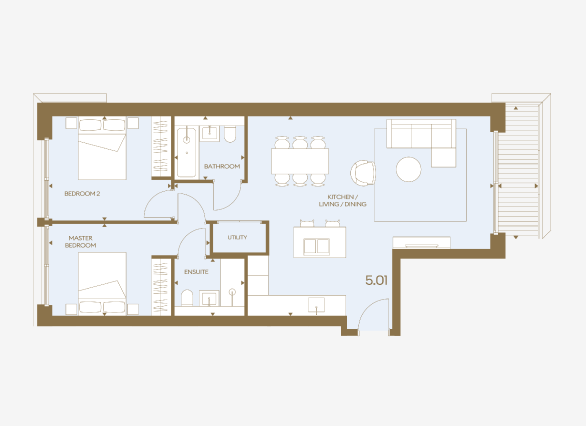 The Haydon 2 Bed Apartment City of London