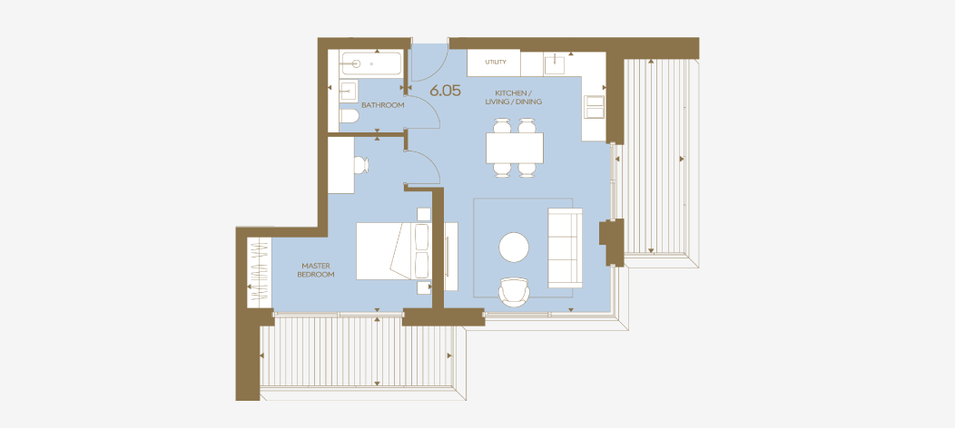 Haydon 1 Bedroom Apartment City of London