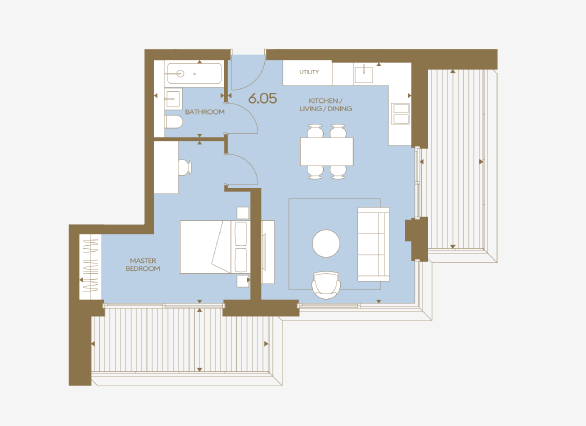 The Haydon 1 Bedroom Apartment City of London