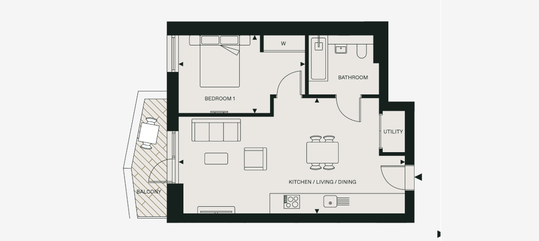 Laundry 1 Bedroom Apartment London Fields