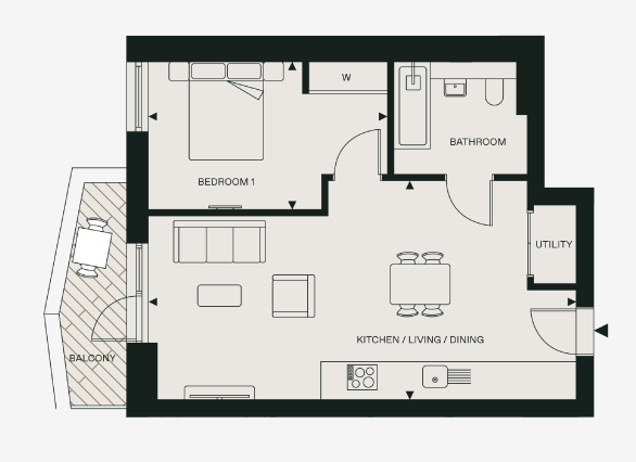 One bedroom apartment London Fields